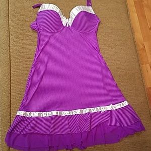 Purple/White Stripe Nighty